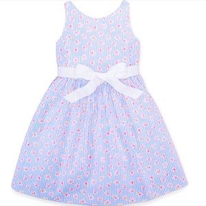 Ralph Lauren Seersucker Girl Dress Size 6X in like new condition
